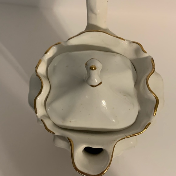 1900’s Nippon Japan chocolate Pot w/red Roses, lid - Picture 4 of 12